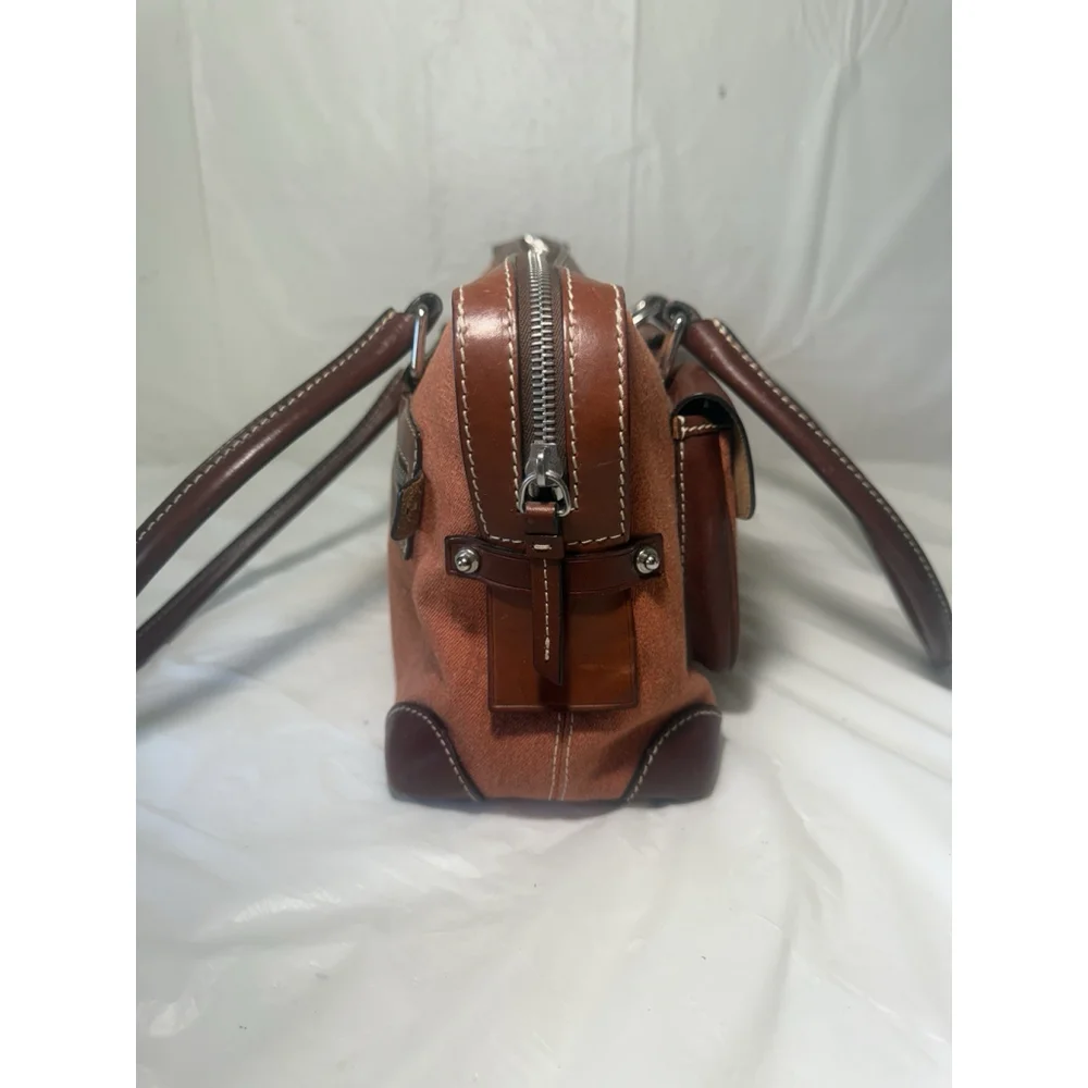 Dooney & Bourke Double Pocket Signature Satchel